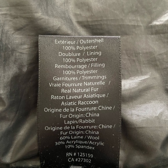 Mackage black winter coat with fur hood - Picture 3 of 15